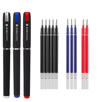 Suure mahutavusega geelpliiats 1,0/0,7/0,5 mm allkirjaga kalligraafia käekirjapliiatsid Süsimust/sinine/punane pastapliiats äri jaoks