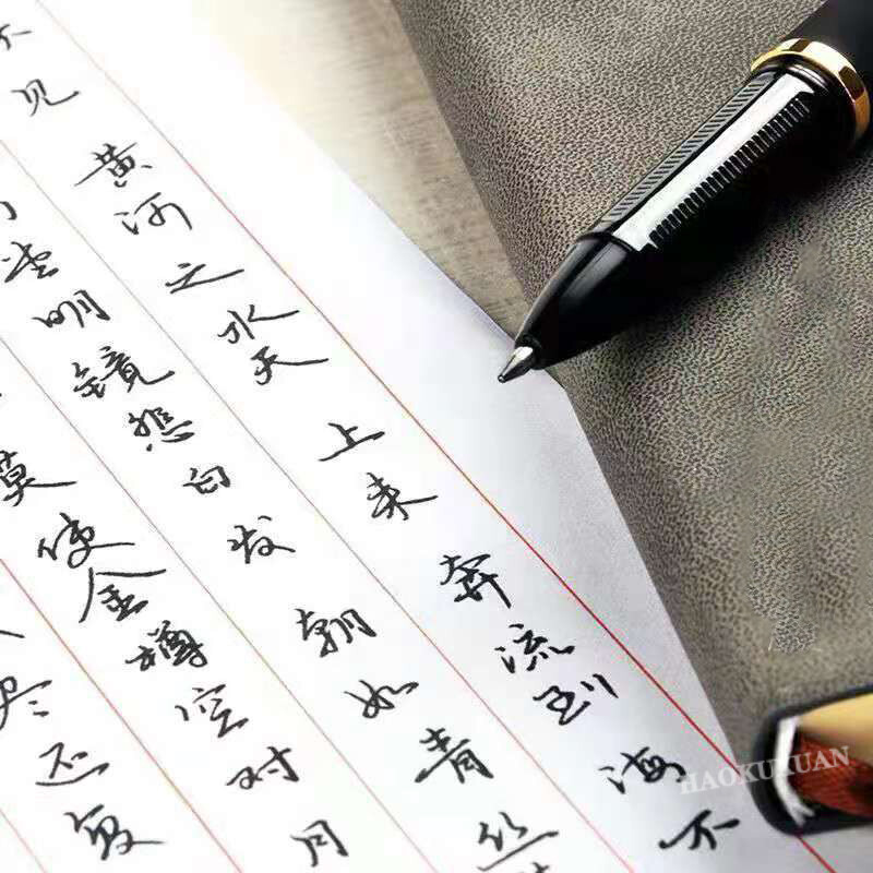 Suure mahutavusega geelpliiats 1,0/0,7/0,5 mm allkirjaga kalligraafia käekirjapliiatsid Süsimust/sinine/punane pastapliiats äri jaoks