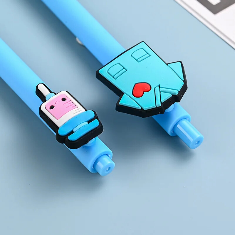 Медицинска сестра Доктор Гелови химикалки 0,5 мм Писаща писалка с черно мастило Сладък анимационен орнамент Прибиращи се Гелови химикалки Болнични консумативи