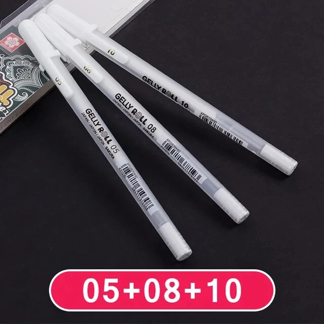 Sakura set od 3 komada Gelly Roll Classic Highlight Pen Gel Ink Olovke Bright White Pen Sketch Marker Golden Srebrni Highlighting