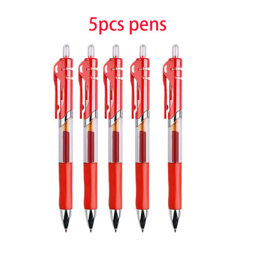 Set zamjenjivih gel olovki od 25 komada 0,5 mm crna/crvena/plava kemijska olovka velikog kapaciteta Drška za punjenje Štap Školski uredski pribor Posao