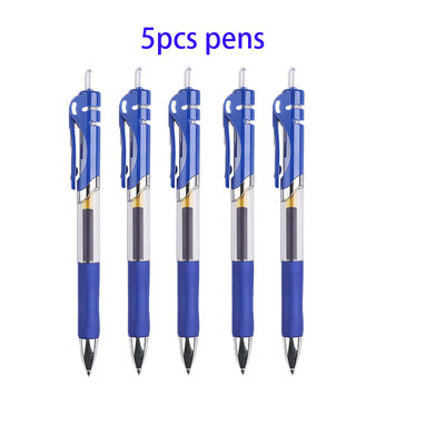 Set zamjenjivih gel olovki od 25 komada 0,5 mm crna/crvena/plava kemijska olovka velikog kapaciteta Drška za punjenje Štap Školski uredski pribor Posao