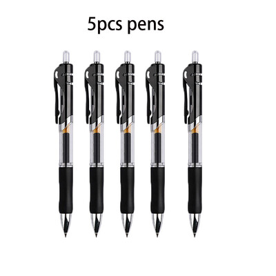 Set zamjenjivih gel olovki od 25 komada 0,5 mm crna/crvena/plava kemijska olovka velikog kapaciteta Drška za punjenje Štap Školski uredski pribor Posao