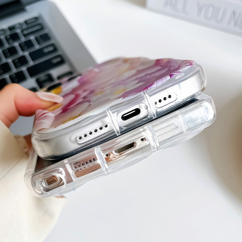 Калъф за телефон Wrst Chain за Samsung S24 S23 S22 S21 S20 FE Plus Ultra A10S 20S 11 02 03 04 05S Калъф с цвете Меко TPU покритие