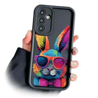 Cool Rabbit Wrist Chain Lanyard Case for Samsung A54 34 24 14 55 35 25 73 53 33 23 71 51 31 21 72 52 32 22 13 12 Hang Strap Case