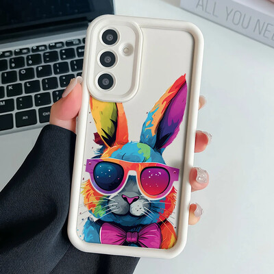 Cool Rabbit Wrist Chain Lanyard Case for Samsung A54 34 24 14 55 35 25 73 53 33 23 71 51 31 21 72 52 32 22 13 12 Hang Strap Case