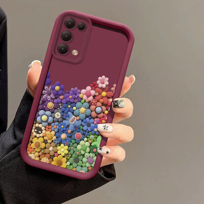 Luksuzna futrola s uzorkom cvijeća za Xiaomi 14 14T Pro 12T 11 Lite NE, meka silikonska zaštitna maska za objektiv kamere otporna na udarce