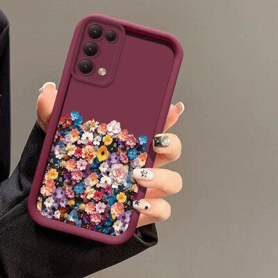 Luksuzna futrola s uzorkom cvijeća za Xiaomi 14 14T Pro 12T 11 Lite NE, meka silikonska zaštitna maska za objektiv kamere otporna na udarce