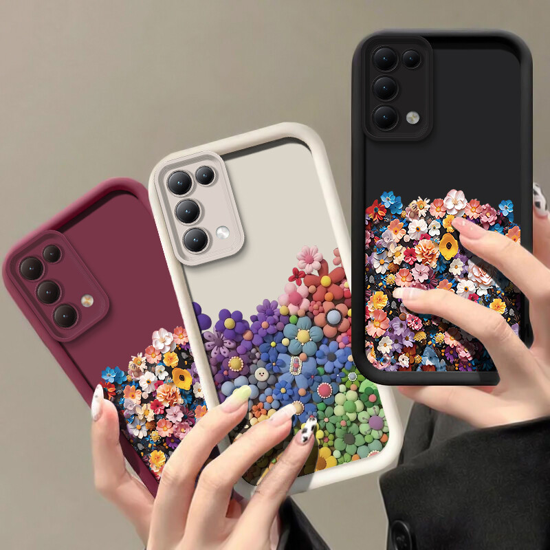 Luksuzna futrola s uzorkom cvijeća za Xiaomi 14 14T Pro 12T 11 Lite NE, meka silikonska zaštitna maska za objektiv kamere otporna na udarce