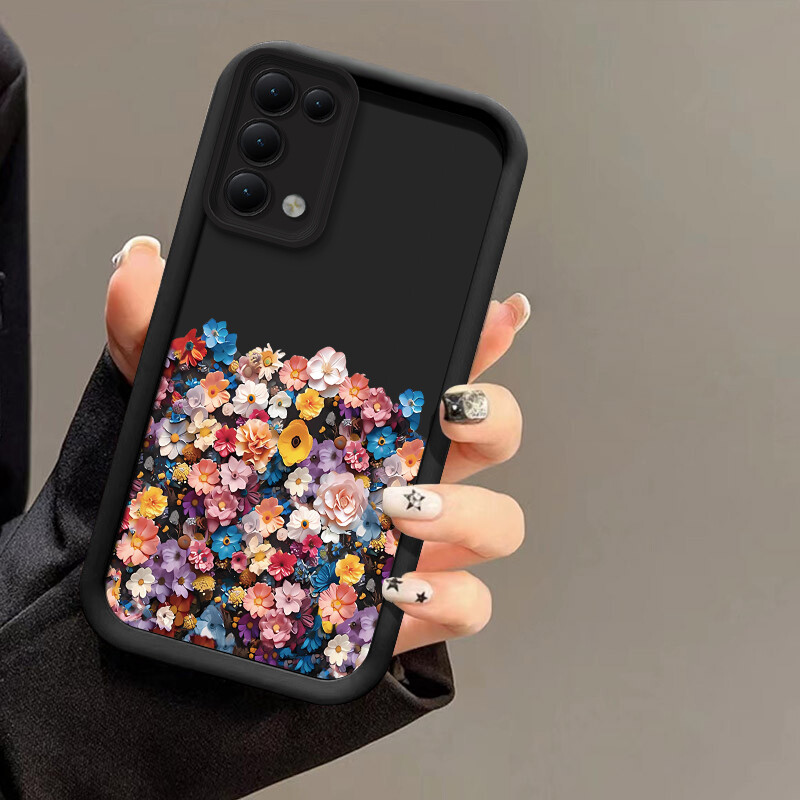 Luksuzna futrola s uzorkom cvijeća za Xiaomi 14 14T Pro 12T 11 Lite NE, meka silikonska zaštitna maska za objektiv kamere otporna na udarce