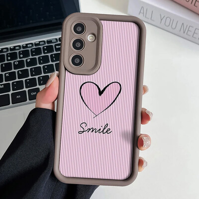 Telefonska torbica s lančićem za zapešće za Samsung A54 34 24 14 55 35 25 73 53 33 23 71 51 31 21 72 52 32 22 13 12 Pink Love Heart Cover