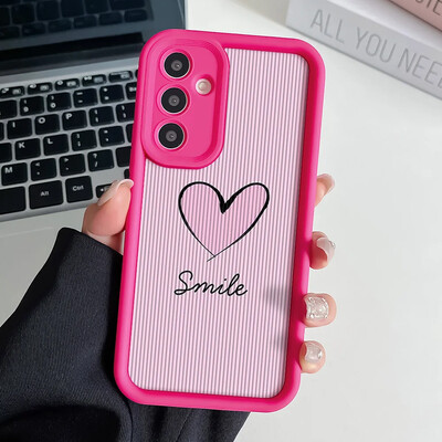 Telefonska torbica s lančićem za zapešće za Samsung A54 34 24 14 55 35 25 73 53 33 23 71 51 31 21 72 52 32 22 13 12 Pink Love Heart Cover