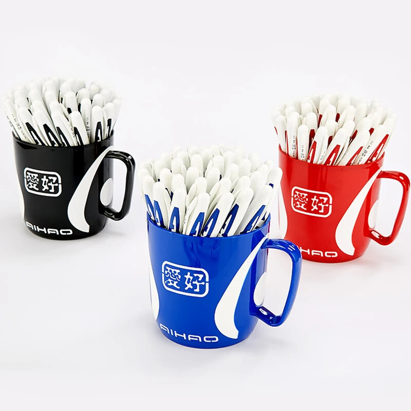 12p Vrhunska marka Hot! Poznata robna marka AIHAO 801A 0,5 mm kapica gel tintna olovka Ispit Potreban školski i uredski pribor Glatko pisanje visoke kvalitete