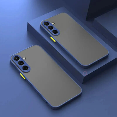 Matt kemény tok Samsung Galaxy A16 A06 A55 A54 A53 A52 A35 A34 A33 A24 A14 A25 A23 A35 A15 A05 A05S szilikon hátlaphoz