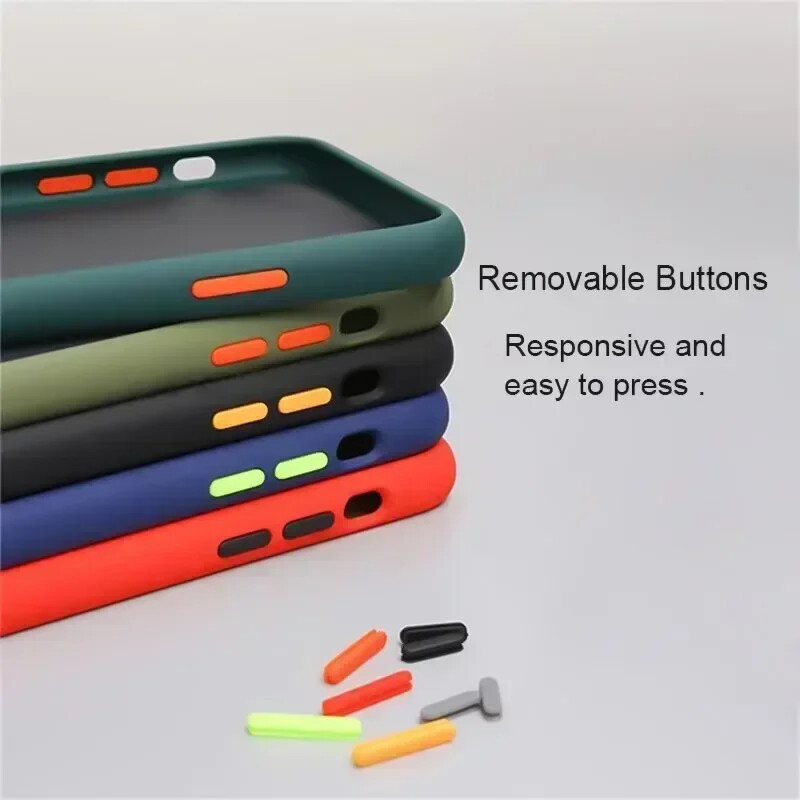 Matt kemény tok Samsung Galaxy A16 A06 A55 A54 A53 A52 A35 A34 A33 A24 A14 A25 A23 A35 A15 A05 A05S szilikon hátlaphoz