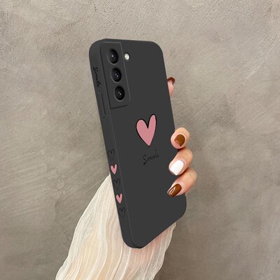 Калъф за телефон с голямо червено сърце за Samsung Galaxy S23 S22 S21 S20 Ultra Plus FE S10 S9 S10E Note 20 ultra 10 9 Plus Cover