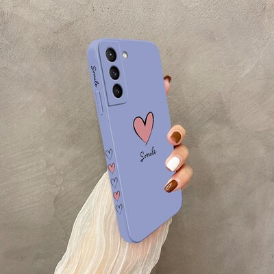 Калъф за телефон с голямо червено сърце за Samsung Galaxy S23 S22 S21 S20 Ultra Plus FE S10 S9 S10E Note 20 ultra 10 9 Plus Cover