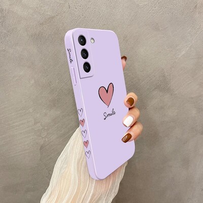 Калъф за телефон с голямо червено сърце за Samsung Galaxy S23 S22 S21 S20 Ultra Plus FE S10 S9 S10E Note 20 ultra 10 9 Plus Cover