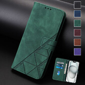 Δερμάτινη θήκη τηλεφώνου Skin Feel Line για Samsung Galaxy S24 S23 S22 S21 S20 Ultra FE S10 E S9 S8 Plus Πορτοφόλι με αναδιπλούμενο κάλυμμα Solt