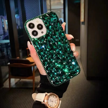 Θήκη Rhinestone για Samsung Galaxy S25 S24 S23 S22 S21 S20 Ultra Plus FE S10 S9 Θήκη Diamond Κάλυμμα τηλεφώνου Sunjolly