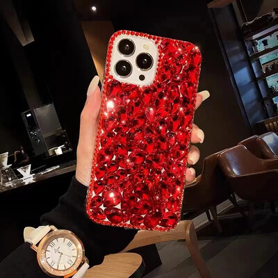 Rhinestone maska za Samsung Galaxy S25 S24 S23 S22 S21 S20 Ultra Plus FE S10 S9 dijamantna maska za telefon Sunjolly