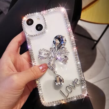 Θήκη Rhinestone για Samsung Galaxy S25 S24 S23 S22 S21 S20 S10 S9 Ultra Plus FE Θήκη Diamond Κάλυμμα τηλεφώνου Sunjolly