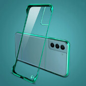 Üliõhuke kattega raamita ümbris Samsung Galaxy S22 S21 FE S20 Note20 Ultra S10 Plus kõvaarvuti läbipaistva kaitsega tagakaane kest