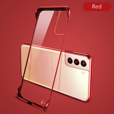 Üliõhuke kattega raamita ümbris Samsung Galaxy S22 S21 FE S20 Note20 Ultra S10 Plus kõvaarvuti läbipaistva kaitsega tagakaane kest