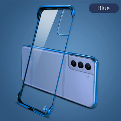 Üliõhuke kattega raamita ümbris Samsung Galaxy S22 S21 FE S20 Note20 Ultra S10 Plus kõvaarvuti läbipaistva kaitsega tagakaane kest