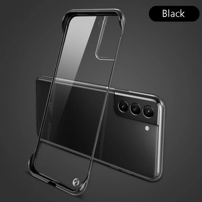 Üliõhuke kattega raamita ümbris Samsung Galaxy S22 S21 FE S20 Note20 Ultra S10 Plus kõvaarvuti läbipaistva kaitsega tagakaane kest