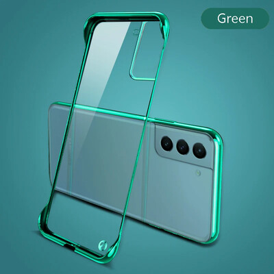 Üliõhuke kattega raamita ümbris Samsung Galaxy S22 S21 FE S20 Note20 Ultra S10 Plus kõvaarvuti läbipaistva kaitsega tagakaane kest