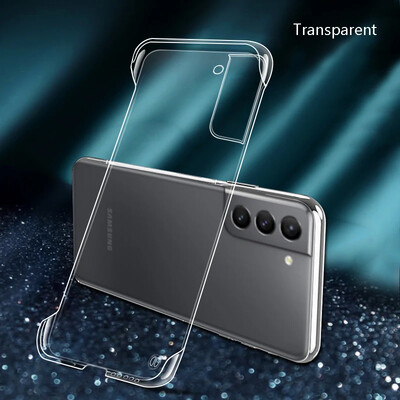 Üliõhuke kattega raamita ümbris Samsung Galaxy S22 S21 FE S20 Note20 Ultra S10 Plus kõvaarvuti läbipaistva kaitsega tagakaane kest