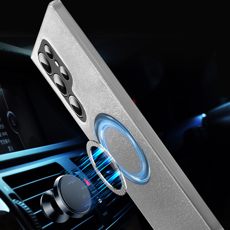 360° potpuna zaštita Magsafe magnetska meka prednja folija za telefonsku torbicu za Samsung S23 S22 S21 S24 Ultra Plus FE gradijent svjetlucava maska