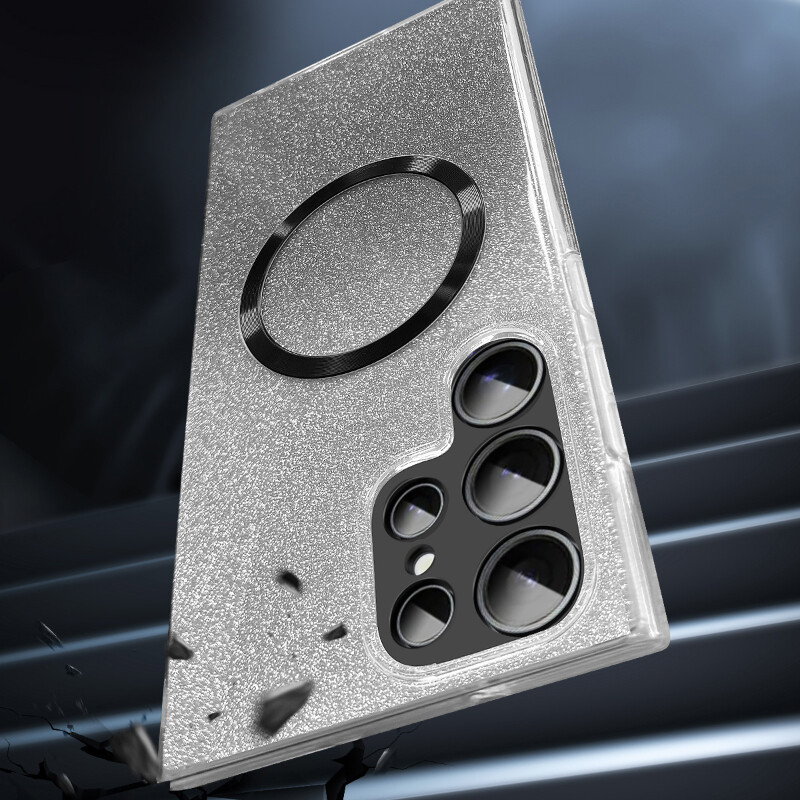 360° potpuna zaštita Magsafe magnetska meka prednja folija za telefonsku torbicu za Samsung S23 S22 S21 S24 Ultra Plus FE gradijent svjetlucava maska