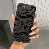 Snake Graphic Phone Case za Samsung Galaxy A16 A35 A55 A14 A34 A54 A33 A53 S25 S24 S23 Ultra S22 Plus S21 FE Note 20 Soft Cover