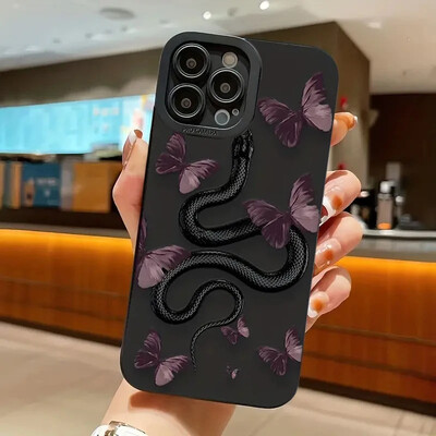 Snake Graphic Phone Case za Samsung Galaxy A16 A35 A55 A14 A34 A54 A33 A53 S25 S24 S23 Ultra S22 Plus S21 FE Note 20 Soft Cover