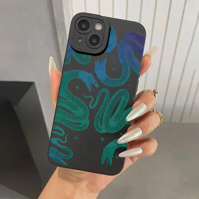 Snake Graphic Phone Case za Samsung Galaxy A16 A35 A55 A14 A34 A54 A33 A53 S25 S24 S23 Ultra S22 Plus S21 FE Note 20 Soft Cover