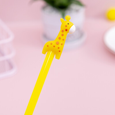 1 komad Lytwtw's slatki kreativni crtani lav žirafa konj gel olovke s tintom Kawaii crtani pribor Uredski školski pribor Gel olovka