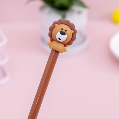 1 komad Lytwtw's slatki kreativni crtani lav žirafa konj gel olovke s tintom Kawaii crtani pribor Uredski školski pribor Gel olovka