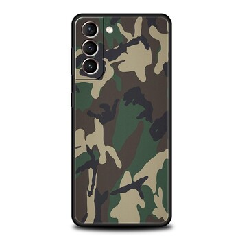 Θήκη τηλεφώνου Camouflage Military Army Camo για Samsung Galaxy S24 S23 S22 S20 Ultra S21 FE 5G S10 S9 Plus S10E Κάλυμμα σιλικόνης