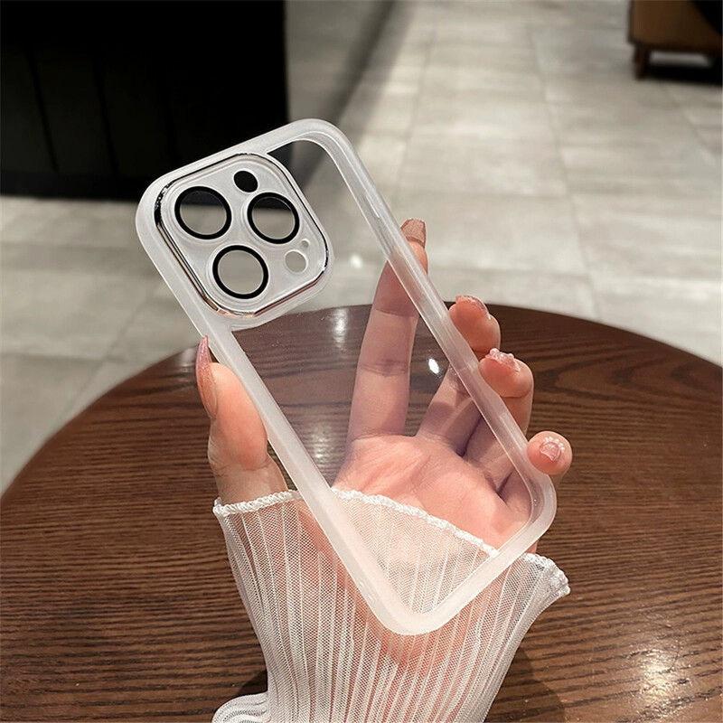 Мек силиконов калъф за телефон за Samsung Galaxy S25 S24 S23 S22 Note 20 Ultra S21 Plus S20 FE Защита на камерата Прозрачен капак