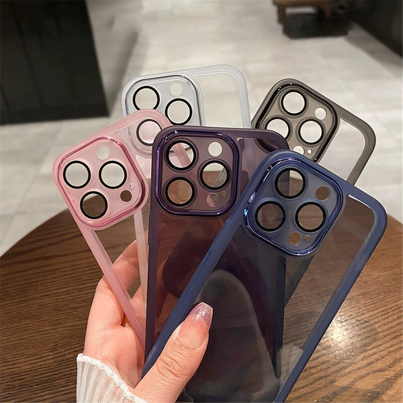 Мек силиконов калъф за телефон за Samsung Galaxy S25 S24 S23 S22 Note 20 Ultra S21 Plus S20 FE Защита на камерата Прозрачен капак