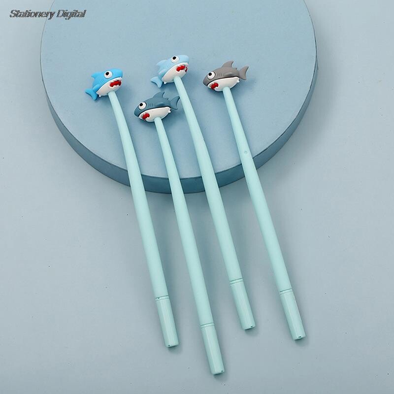 1 buc 0,5 mm creativ rechin din desene animate stilou gel siliconic student semnătură papetărie creative rechizite școlare culoare aleatoare