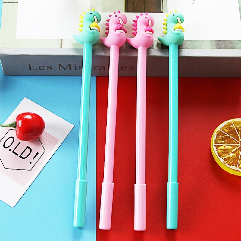 1 KOM crtani materijal slatka kawaii dinosaur dječak gel olovka školski uredski pribor ručka kreativna slatka prilično lijepa životinjska olovka