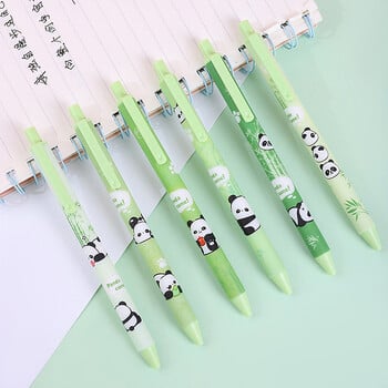 6 τμχ Cute Cartoon Panda Gel στυλό αστεία στυλό Lovely Panda Smoothly Writing Στυλό Σχολική Μαθητική Γραφική Προμήθειες