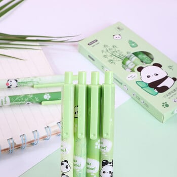 6 τμχ Cute Cartoon Panda Gel στυλό αστεία στυλό Lovely Panda Smoothly Writing Στυλό Σχολική Μαθητική Γραφική Προμήθειες