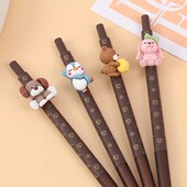 1 бр. Lytwtw's Stationery Dog Animal Press Gel Pen Училищни канцеларски принадлежности Канцеларски материали Сладки Kawaii Sweet Pens