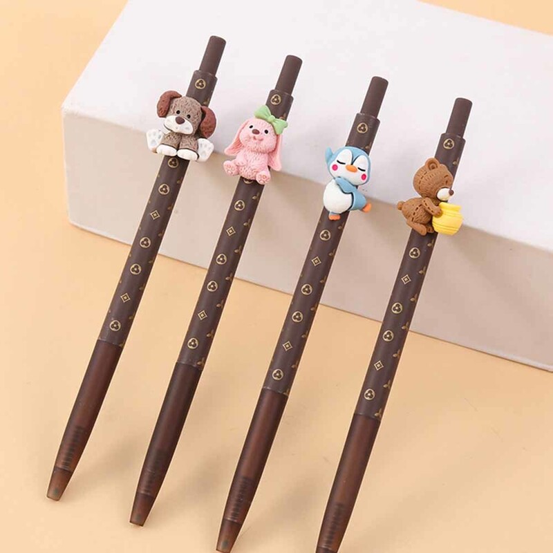 1 бр. Lytwtw's Stationery Dog Animal Press Gel Pen Училищни канцеларски принадлежности Канцеларски материали Сладки Kawaii Sweet Pens