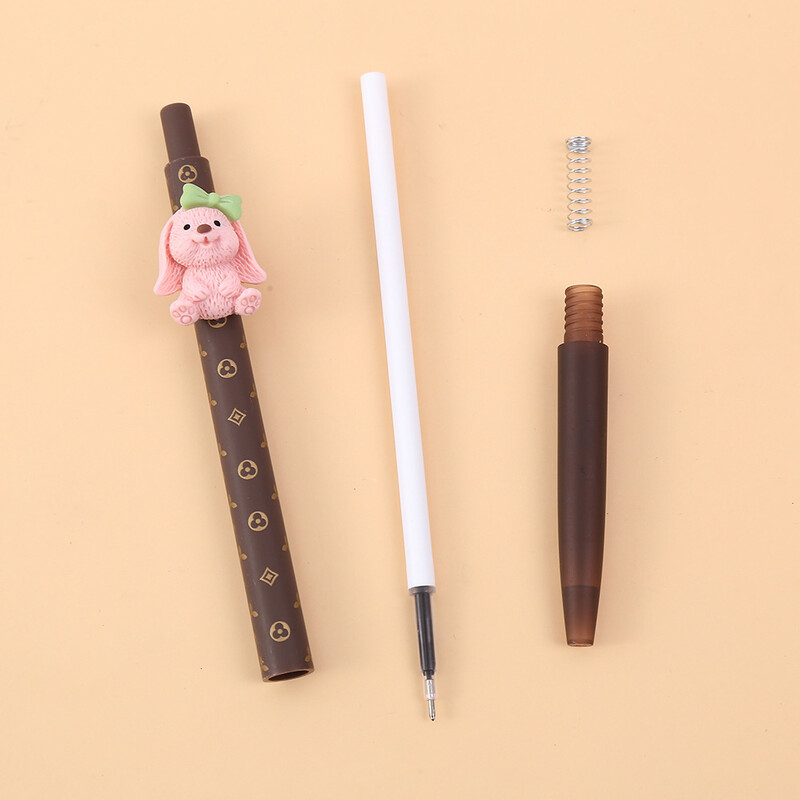 1 бр. Lytwtw's Stationery Dog Animal Press Gel Pen Училищни канцеларски принадлежности Канцеларски материали Сладки Kawaii Sweet Pens