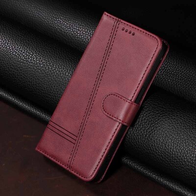 Калъф Flip Wallet за Samsung Galaxy S10 S20 FE S21 S22 Plus S23 Ultra Note 20 10 Lite S10E PU кожен слот за карти Капак на телефона